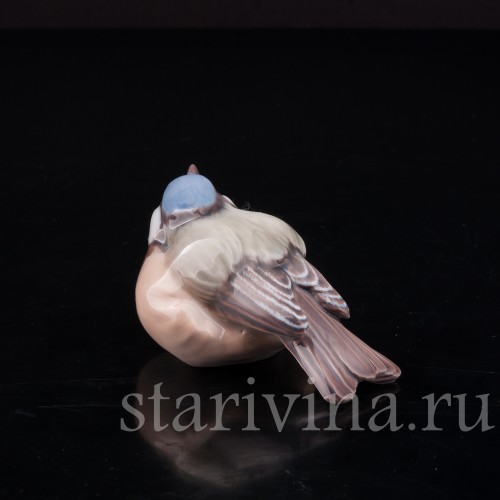 Фигурка птицы из фарфора Лазоревка, Dahl Jensen, Дания, сер. 20 в.