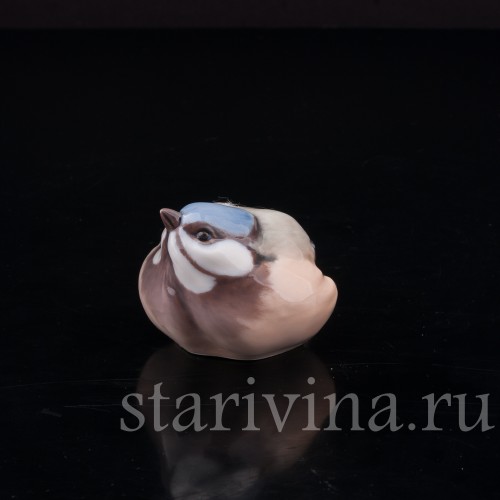 Фигурка птицы из фарфора Лазоревка, Dahl Jensen, Дания, сер. 20 в.