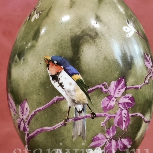 Парные фарфоровые лампы Ласточки, Франция, 19 в.