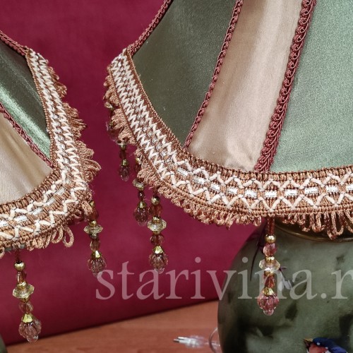 Парные фарфоровые лампы Ласточки, Франция, 19 в.