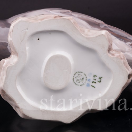 Статуэтка птицы из фарфора Ворона, Bing & Grondahl, Дания, 1970 гг.