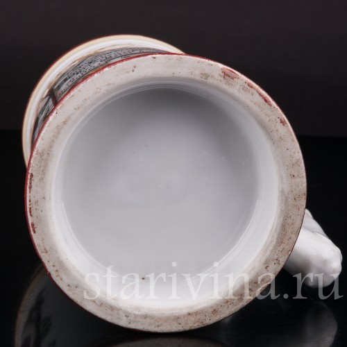 Старинная пивная кружка Молодость кипит, 1/2 л, Германия, кон. 19 - нач. 20 в.