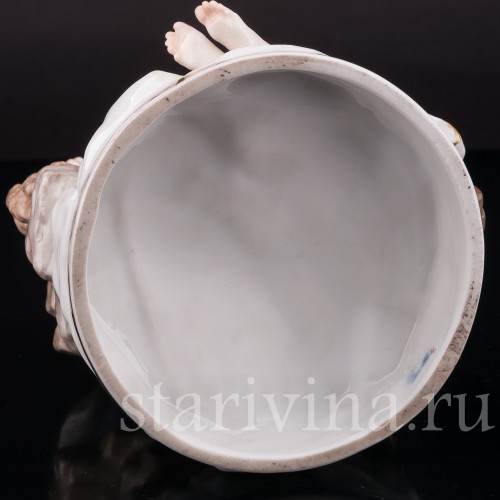 Фарфоровая композиция Дети с ягнёнком, Ernst Bohne Sohne, Германия, нач. 20 в.