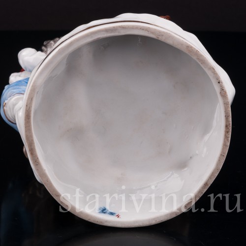 Фарфоровая статуэтка Дети со щенком, Ernst Bohne Sohne, Германия, нач. 20 в.