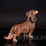 Статуэтка собаки из фарфора Длинношерстная такса, Karl Ens, Германия, 1920-30 гг.