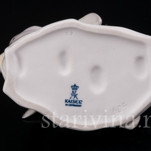 Статуэтка птицы из фарфора Два пингвина, Alka Kaiser, Германия, вт. пол. 20 в.