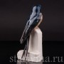 Фигурка птицы из фарфора Ласточка на заборе, Goebel, Германия, до 1991 года.