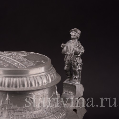 Старинная пивная кружка Выставка в Нюрнберге, 1896, 1/2 л, Hauber & Reuther, Германия, 1896 г.