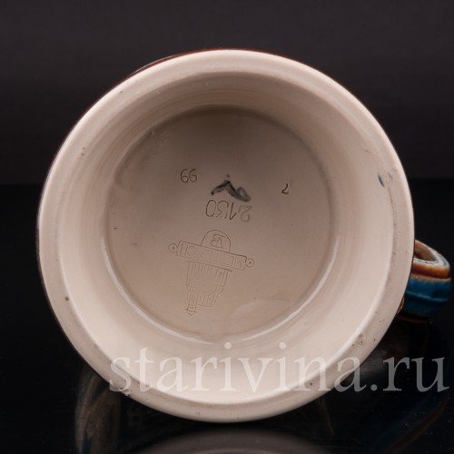 Старинная пивная кружка Гамбринус, 1/2 л, Villeroy & Boch, Германия, 1899 г.
