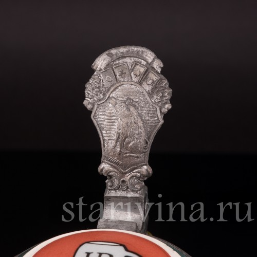 Старинная пивная кружка Игроки в карты, 1/2 л, Villeroy & Boch, Германия, 1908 г.