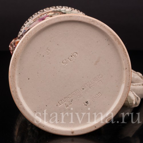 Старинная пивная кружка Праздничный вечер, 1/2 л, Diesinger, Германия, нач. 20 в.