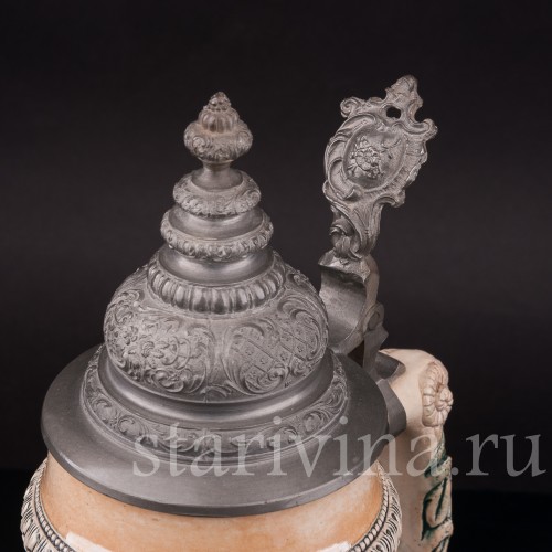 Старинная пивная кружка Трубач из Зекингена, 1 л, Diesinger, Германия, кон. 19 - нач. 20 вв.