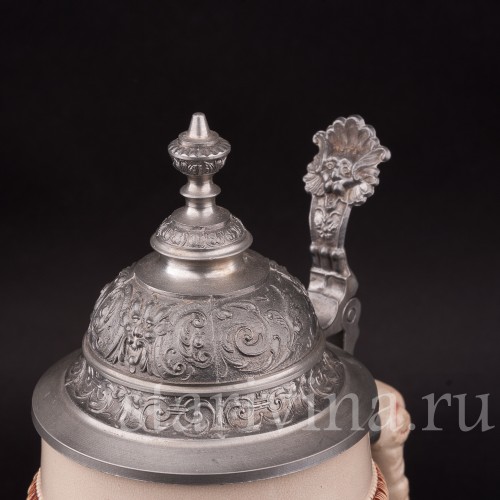 Старинная пивная кружка Трубач из Зекингена, 1 л, Diesinger, Германия, кон. 19 - нач. 20 вв.