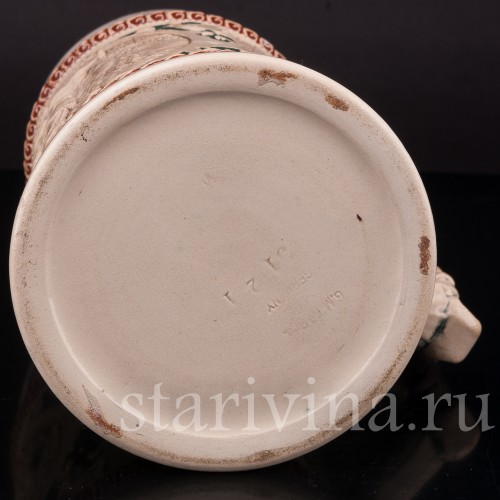 Старинная пивная кружка Трубач из Зекингена, 1 л, Diesinger, Германия, кон. 19 - нач. 20 вв.