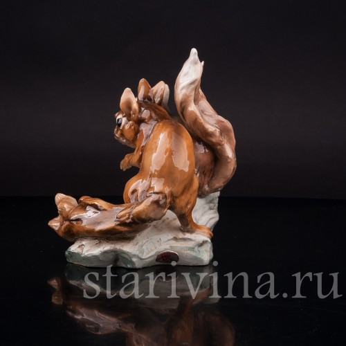 Статуэтка Две белки, Tay, Италия, сер. 20 в.