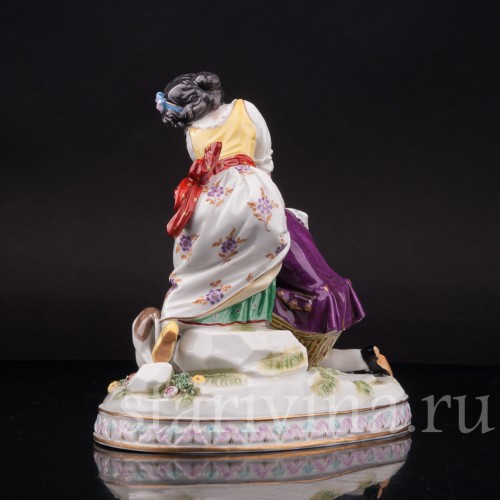 Фарфоровая композиция Дети с мышеловкой, Volkstedt, Германия, кон. 19 в.