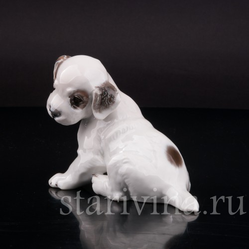 Фигурка собаки из фарфора Щенок терьера, Rosenthal, Германия, 1949 год.