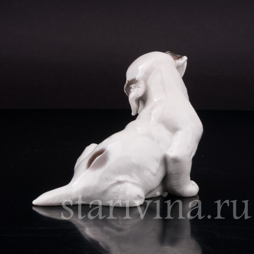 Фигурка собаки из фарфора Щенок терьера, Rosenthal, Германия, 1949 год.