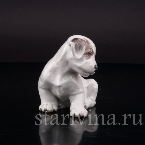Фигурка собаки из фарфора Щенок терьера, Rosenthal, Германия, 1949 год.