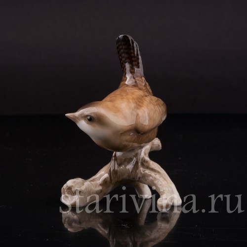 Фигурка птицы из фарфора Крапивник, Hutschenreuther, Германия, 1938-55 гг.