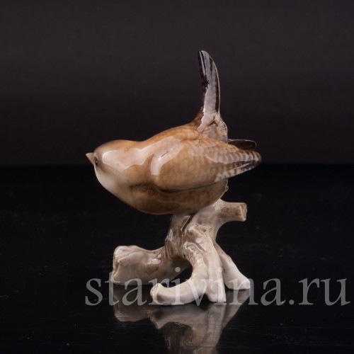 Фигурка птицы из фарфора Крапивник, Hutschenreuther, Германия, 1938-55 гг.