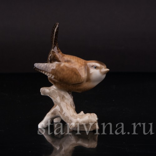 Фигурка птицы из фарфора Крапивник, Hutschenreuther, Германия, 1938-55 гг.