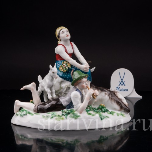 Фарфоровая композиция Весна, Meissen, Германия, нач. 20 в.