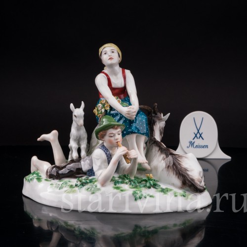 Фарфоровая композиция Весна, Meissen, Германия, нач. 20 в.