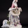 Фарфоровая статуэтка Пастушка, Meissen, Германия, 1950 г.