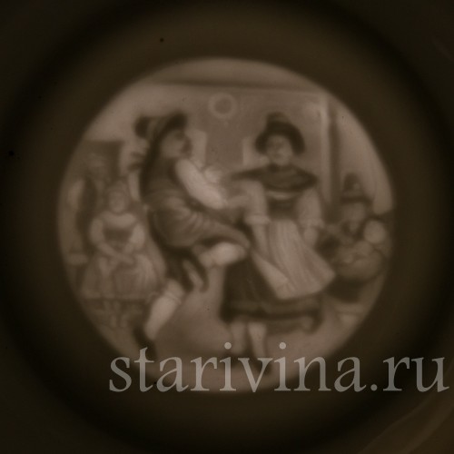 Старинная пивная кружка Галантность, 1/2 л, Германия, кон. 19 в.