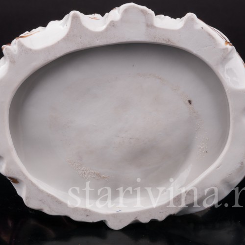 Фарфоровая статуэтка балерины Камарго с кавалером, кружевная, Volkstedt, Германия, до 1936 г.