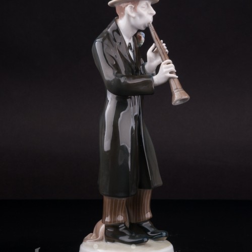 Фарфоровая статуэтка Кларнетист с таксой, Rosenthal, Германия, 1923 г.