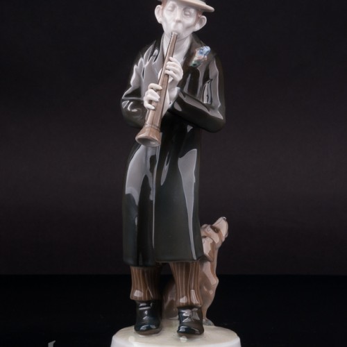 Фарфоровая статуэтка Кларнетист с таксой, Rosenthal, Германия, 1923 г.