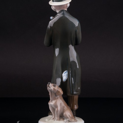 Фарфоровая статуэтка Кларнетист с таксой, Rosenthal, Германия, 1923 г.