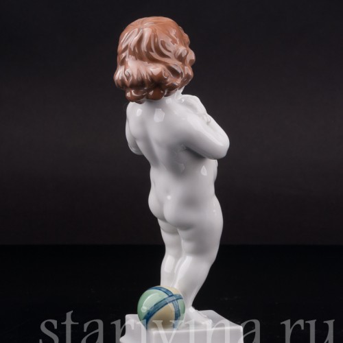 Фарфоровая фигурка Малыш с ангорской кошкой, Rosenthal, Германия, 1946 год.