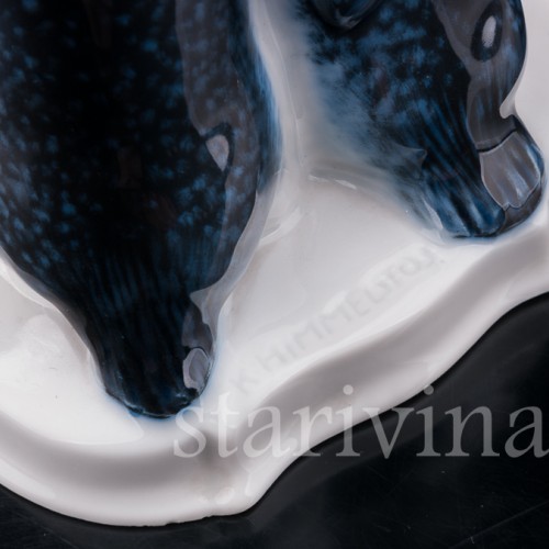 Статуэтка птиц из фарфора Пара пингвинов, Rosenthal, Германия, 1930-40 гг.