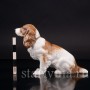 Фарфоровая статуэтка собаки Сидящий спаниель, Hutschenreuther, Германия, 1955-68 гг.