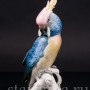 Статуэтка птицы из фарфора Попугай синий какаду, Karl Ens, Германия, сер. 20 в.