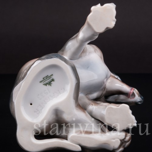 Фарфоровая статуэтка собаки Щенок овчарки, Rosenthal, Германия, 1936 год.