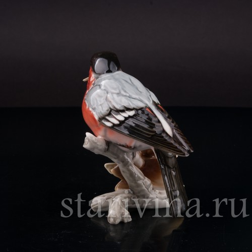 Снегирь с кленовым семечком, Hutschenreuther, Германия, 1970 гг