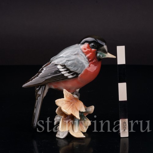 Снегирь с кленовым семечком, Hutschenreuther, Германия, 1970 гг