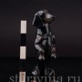 Фарфоровая статуэтка собаки Чёрная такса на задних лапах, миниатюра, Rosenthal, Германия, 1950-60 гг.