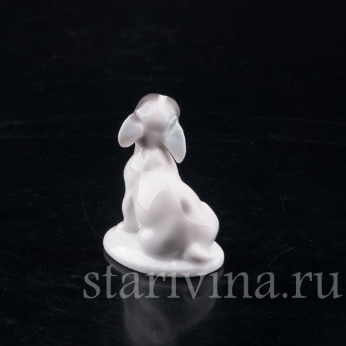 Фарфоровая фигурка собаки Щенок французского бульдога, миниатюра, Rosenthal, Германия, 1924 год.