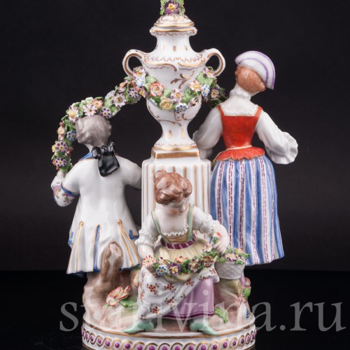 Фарфоровая композиция Влюбленная пара, Royal Wien, Австрия, нач. 20 в.