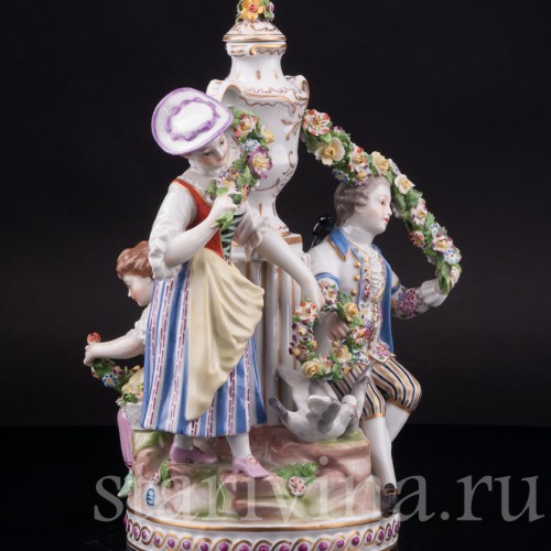 Фарфоровая композиция Влюбленная пара, Royal Wien, Австрия, нач. 20 в.