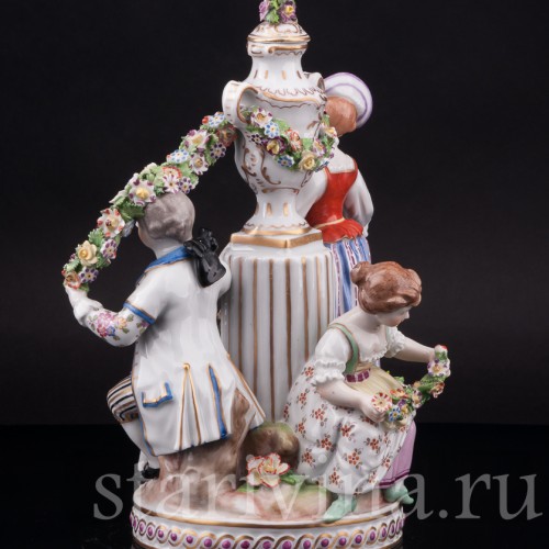 Фарфоровая композиция Влюбленная пара, Royal Wien, Австрия, нач. 20 в.
