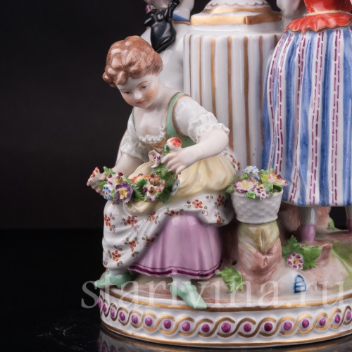 Фарфоровая композиция Влюбленная пара, Royal Wien, Австрия, нач. 20 в.