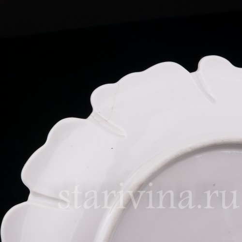 Уценненная фарфоровая Маслёнка, Луковичный узор, Meissen, Германия, сер.19 - нач.20 вв.