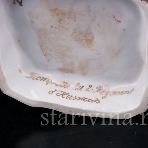 Фарфоровая статуэтка солдата Трубач 2го гусарского полка, Carl Thieme, Германия, нач. 20 в.