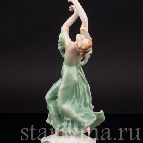 Фарфоровая статуэтка танцовщицы Айседора Дункан, Karl Ens, Германия, 1920-30 гг.